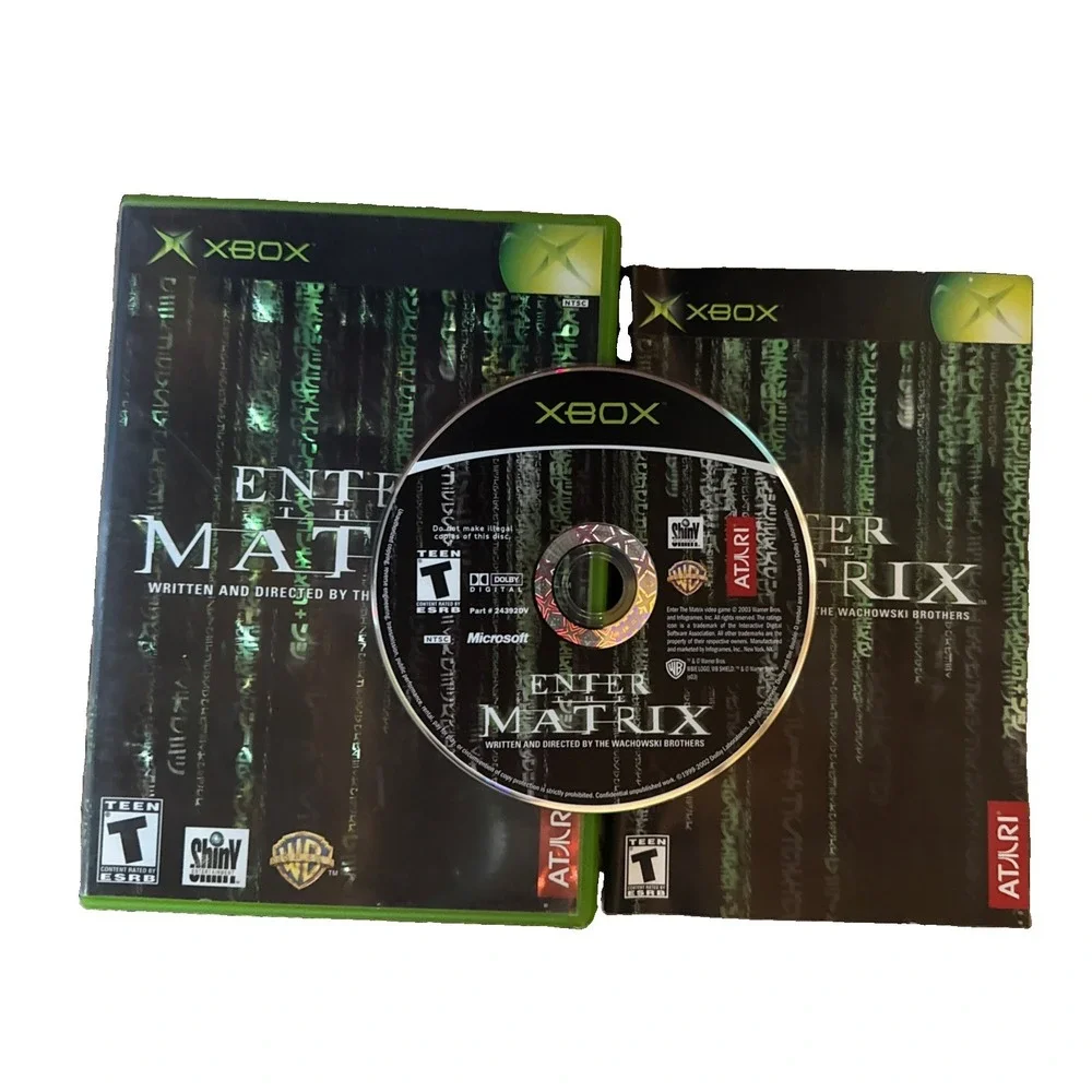 Enter the Matrix Original OG Microsoft Xbox 2003 Video Game CIB Excellent Shape